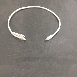 Stella & Dot Silver Arrow Bracelet